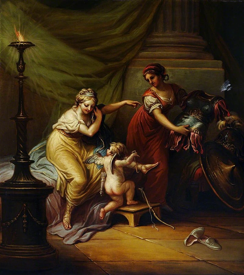 Cupido prepara Venere per un incontro amoroso con Marte - National Trust